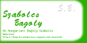 szabolcs bagoly business card